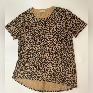 Zara blouse with animal print